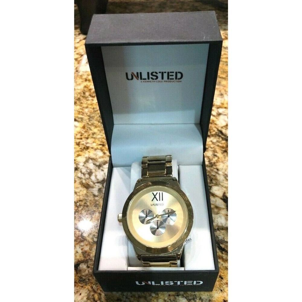 Kenneth Cole Unlisted Gold Stainless Steel Watch
